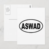CARTE POSTALE ASWAD (Devant / Derrière)
