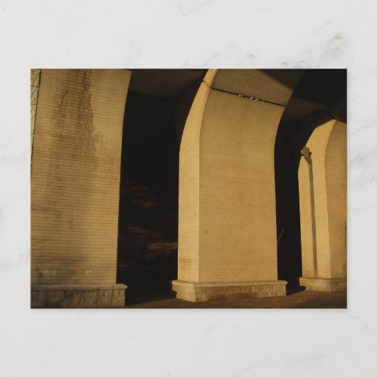 Carte Postale At dusk, under the bridge (Devant)