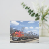 CARTE POSTALE AT&SF EMD F-7 (Debout devant)