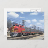 CARTE POSTALE AT&SF EMD F-7 (Devant / Derrière)