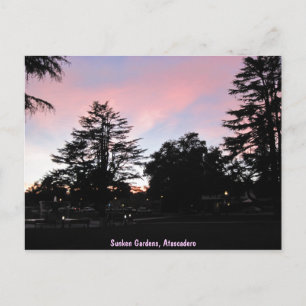 Carte Postale Atascadero Sunken Gardens au coucher du soleil