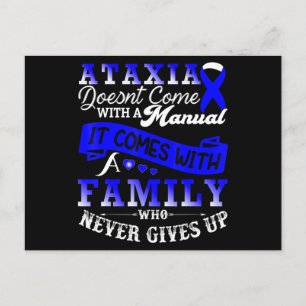 Carte Postale Ataxia Awareness Family Warrior Support T-Shirt129