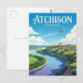 Carte Postale Atchison Kansas (Devant / Derrière)