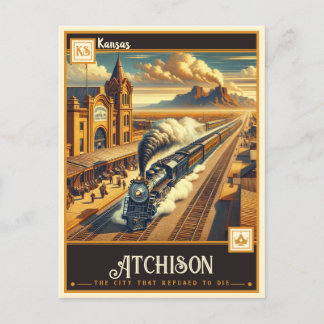 Carte Postale Atchison, Kansas | VINTAGE