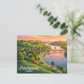 Carte Postale Atchison Riverfront Kansas (Debout devant)