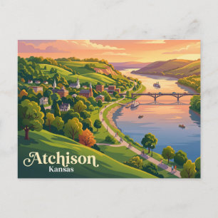 Carte Postale Atchison Riverfront Kansas