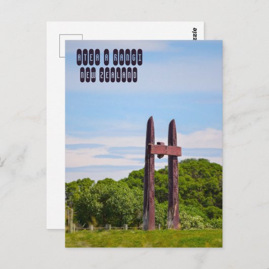 Carte Postale Atea a Rangi en Nouvelle-Zélande (Devant / Derrière)