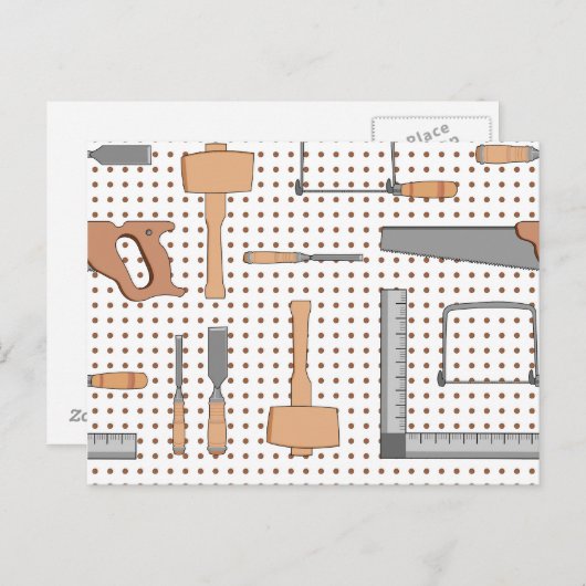 Carte Postale Atelier de bois (Devant / Derrière)