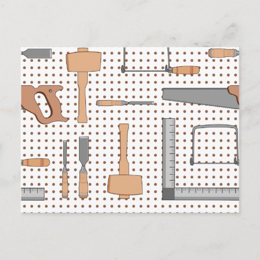 Carte Postale Atelier de bois (Devant)