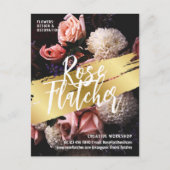 Carte Postale Atelier de fleurs Black Gold (Devant)