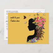 Carte Postale Atelier de mode pour Imaginaires dames (Devant / Derrière)