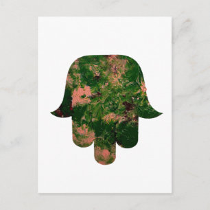 Carte Postale Atelier de peinture de ballon Hamsa de jardin Art 