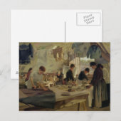 Carte Postale Atelier de repassage à Trouville, 1888 (Devant / Derrière)