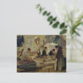 Carte Postale Atelier de repassage à Trouville, 1888 (Debout devant)