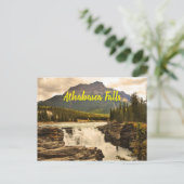 Carte Postale Athabasca Falls Canada stylisé (Debout devant)