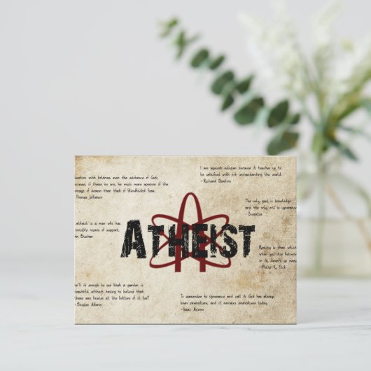 Carte Postale Athée (Debout devant)