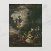 Carte Postale Athéna visitant les Muses (Devant)