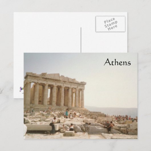 Carte Postale Athènes Grèce (Devant / Derrière)