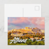 Carte Postale Athènes, Grèce (Devant / Derrière)