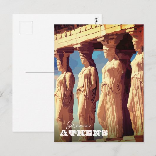 Carte postale Athènes, Grèce (Devant / Derrière)