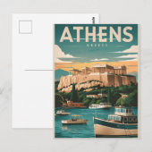 Carte Postale athènes grèce (Devant / Derrière)