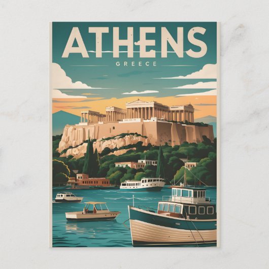 Carte Postale athènes grèce (Devant)
