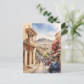 Carte Postale Athènes Grèce aquarelle (Debout devant)