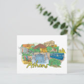 Carte Postale Athènes, Grèce Célèbre (Debout devant)