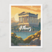 Carte Postale Athènes Grèce Lieu de voyage célèbre (Devant)