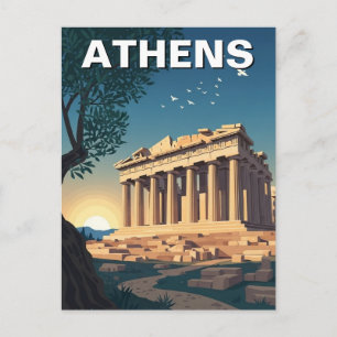 Carte Postale Athènes Grèce Parthénon Voyage