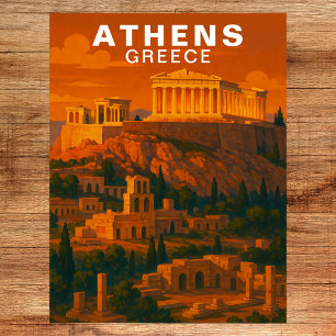 Carte Postale Athènes, Grèce Ruines Classiques Antiques