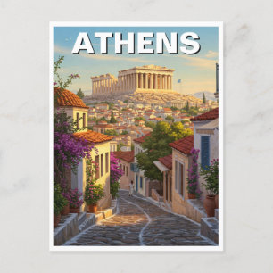 Carte Postale Athènes Grèce Voyage