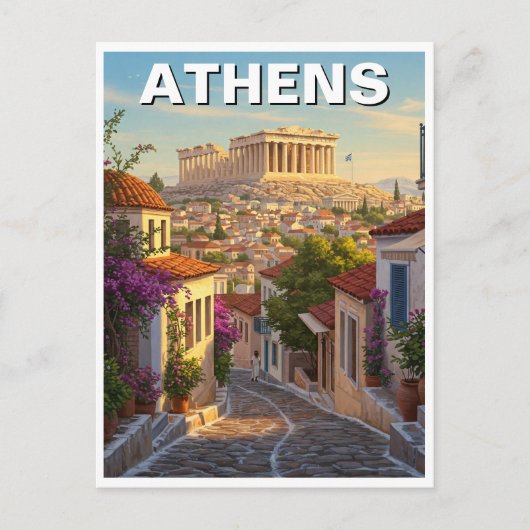 Carte Postale Athènes Grèce Voyage (Devant)