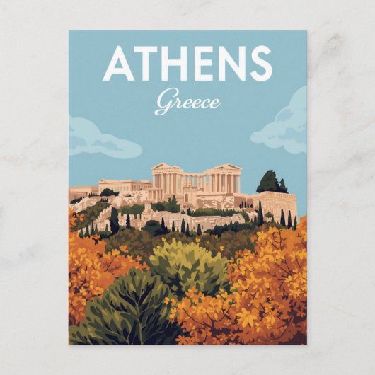 Carte Postale Athens Greece Acropolis (Devant)