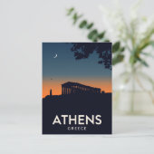 Carte Postale Athens Greece Parthenon Silhouette (Debout devant)