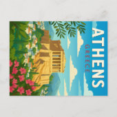 Carte Postale Athens Greece Vintage Travel | Parthenon Acropolis (Devant)