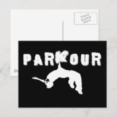 Carte Postale Athlète de Parkour (Devant / Derrière)