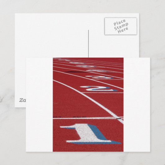 Carte Postale Athlétisme (Devant / Derrière)