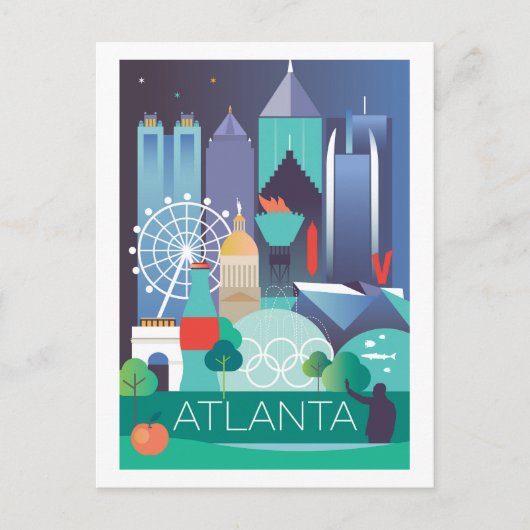 Carte postale Atlanta (Devant)