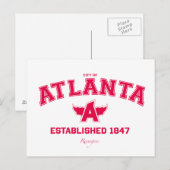 Carte postale Atlanta (Devant / Derrière)