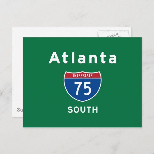 Carte Postale Atlanta 75 (Devant / Derrière)