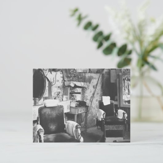 Carte Postale Atlanta Barber Shop, années 30 (Debout devant)