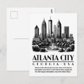 Carte Postale Atlanta City Georgia USA (Devant / Derrière)
