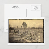 Carte Postale Atlanta, États-Unis, Guerre civile (Devant / Derrière)