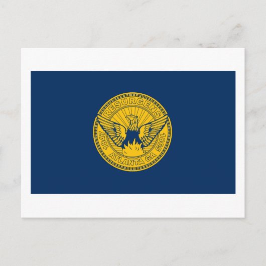 Carte postale Atlanta Flag (Devant)