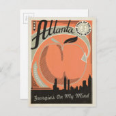 Carte Postale Atlanta, GA - Georgia on my Mind (Devant / Derrière)