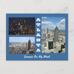Carte postale Atlanta, Georgia Cityscape
