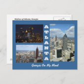 Carte postale Atlanta, Georgia Cityscape (Devant / Derrière)