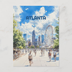 Carte Postale Atlanta Georgia Travel