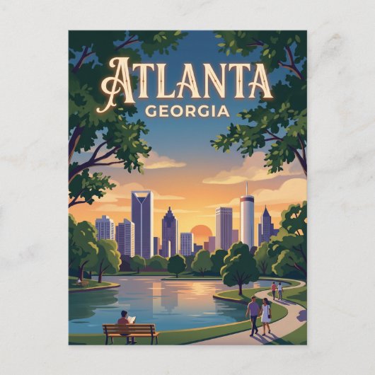 Carte Postale Atlanta Géorgie (Devant)